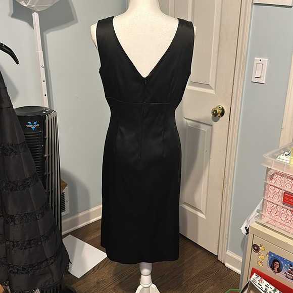Donna Ricco Net York Black Silky Sleeveless LBD Cocktaill Dress - Worn Once! - Picture 4 of 9